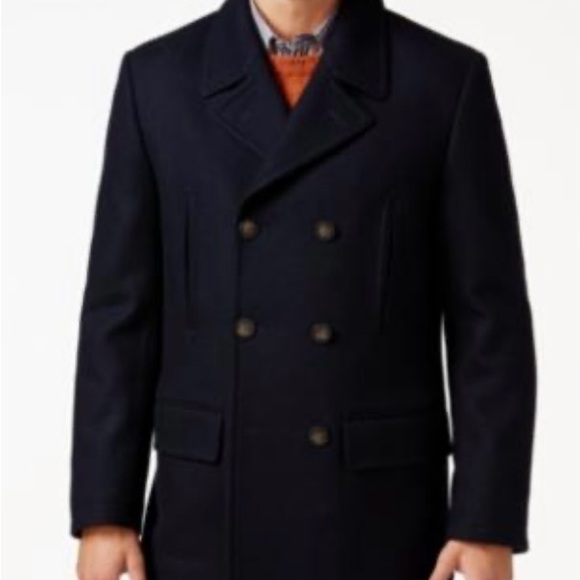 Lauren Ralph Lauren Other - Lauren Ralph Lauren Luke Wool-Blend Classic-Fit Peacoat